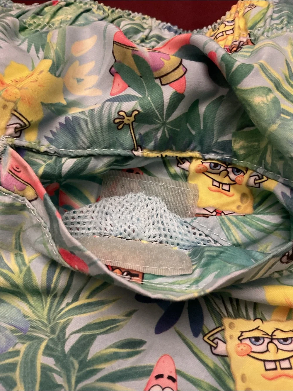 H&M Light Blue SpongeBob & Patrick Tropical Swim Trunks
